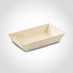 Rectangular Samurai Wooden Dish - 10oz 6 x 3.3 x 1.1 inch