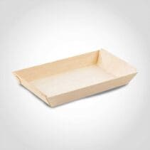 Rectangular Samurai Wooden Dish - 5oz 5.1 x 2.5 x 0.79 inch