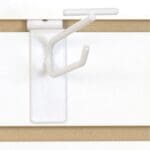 Slatwall Scanner Hook 4"-White - 100 PACK (340177)