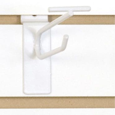 Slatwall Scanner Hook 4"-White - 100 PACK (340177)