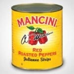 Mancini Roasted Sweet Red Peppers Julienne Strip 28oz Can - 12 PACK (49921)