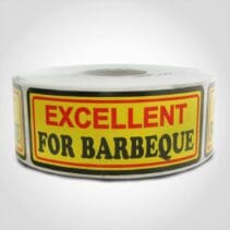 Excellent For Barbeque Label - 1 roll of 500 (500471)