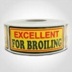 Excellent for Broiling Label - 1 roll of 500 (500472)