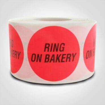 Ring On Bakery Label - 1 roll of 500 (500303)