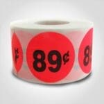 89 Cent Pricing Labels - 1 roll of 500 (500043)