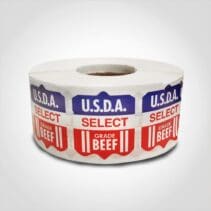 USDA Label Select Grade Beef - Roll of 1000 (584508)