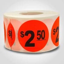 $2.50 Pricing Label - 500 Pack (500217)