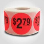 $2.79 Pricing Label - 1 roll of 500 (500228)