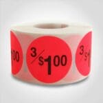 3/$1.00 Label - 1 roll of 500 (500031)