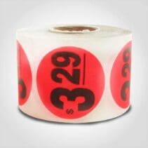 $3.29 Pricing Labels - 1 roll of 500 (500235)