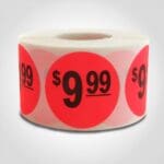 $9.99 Pricing Label - 1 roll of 500 (500838)