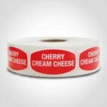 Cherry Cream Cheese Label - 1 roll of 1000 (568102)