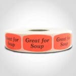 Great for Soup Label - 1 roll of 1000 (510043)