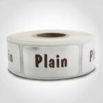 Plain Label - 1 roll of 500 (569062)