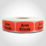 Arm Steak Label - 1 roll of 1000 (520135)