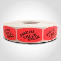 Boneless Chuck Steak Label - 1 roll of 1000 (540013)