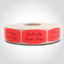 Butterfly Pork Chops Label - 1 roll of 1000 (540026)