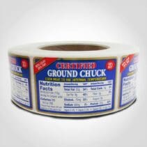 Ground Chuck 80% Lean Label - 1000 Pack (500742)