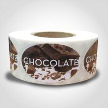 Chocolate Label - 1 roll of 500 (560061)