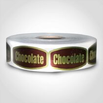 Chocolate Label - 1 roll of 1000 (568020)