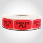 Chuck Eye Steak Label - 1 roll of 1000 (540032)