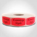 Country Style Label - 1 roll of 1000 (510014)