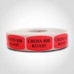 Cross Rib Roast Label - 1 roll of 1000 (540193)