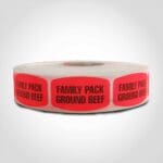 Family Pak Ground Beef Label - 1 roll of 1000 (540244)