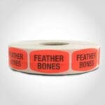 Feather Bones Label - 1 roll of 1000 (540247)