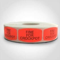 Fine for Crock Pot Label - 1 roll of 1000 (510031)