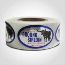 Premium Quality Ground Sirloin Label - 1 roll of 500 (500151)