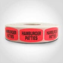 Hamburger Patties Label - 1 roll of 1000 (540267)