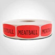 Meat Ball Label - 1 roll of 1000 (520116)