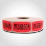 Mushroom Label - 1 roll of 1000 (540018)