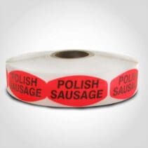 Polish Sausage Label - 1 roll of 1000 (540078)