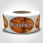 Pumpkin Label - 1 roll of 500 (560090)