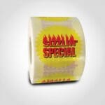 Sizzling Special Starburst Label - 500 Pack (506203)