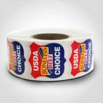 USDA Boneless Beef Label - 1 roll of 1000 (500176)