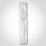 Clear Heavyweight Plastic Fork - Wrapped - 1000 PACK (180071)