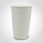 20oz Double Wall Paper Hot Cup White - 500/case