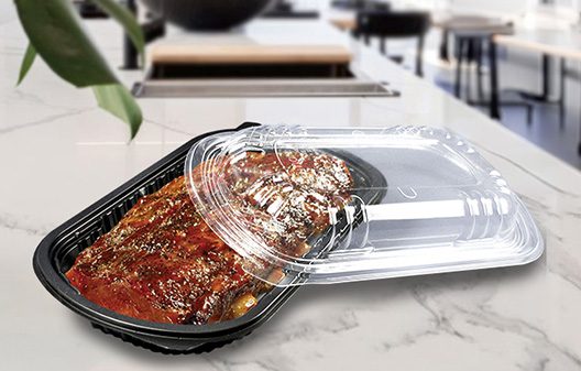 half slab rib takeout container