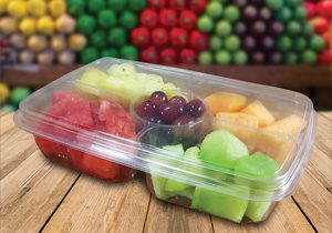 4 compartment takeout produce container