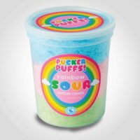 Pucker Puffs Sour Rainbow Cotton Candy - 12pk