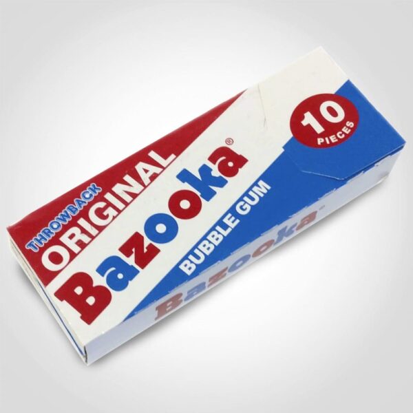 Bazooka Wallet Bubble 10Pc Gum - 12 PACK (49401)