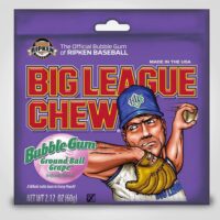 Big League Chew Pouch, Grape 2.12oz - 12 PACK (49503)