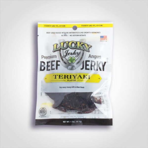 Lucky Jerky Teriyaki Slab Jerky 1.5oz - 24 PACK (44662)