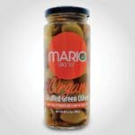 Mario Green Olives Stuffed with Real Pimiento and Touch Of Olive Oil 6.70 oz - 6 PACK (47376)