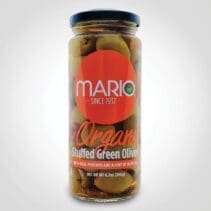 Mario Green Olives Stuffed with Real Pimiento and Touch Of Olive Oil 6.70 oz - 6 PACK (47376)